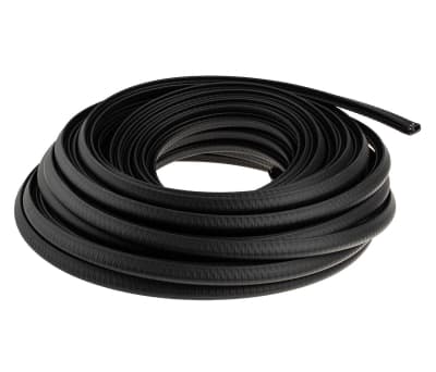 Product image for RS PRO Nitrile Rubber Black Brush Strip, 20m x 15 mm x 11mm