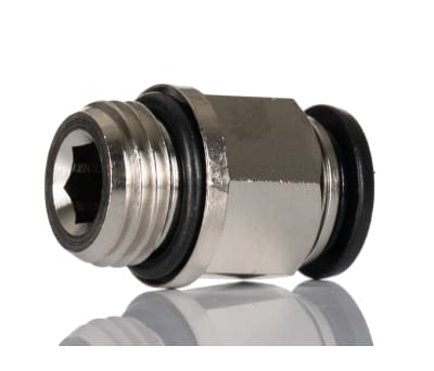 Product image for RS PRO Threaded-to-Tube Pneumatic Fitting, G 1/4 to, Push In 8 mm, 20 bar