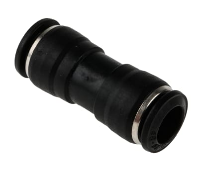 Product image for RS PRO Tube-to-Tube Pneumatic Straight Tube-to-Tube Adapter, Push In 8 mm to Push In 8 mm