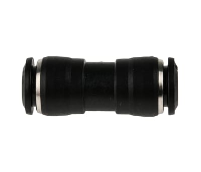 Product image for RS PRO Tube-to-Tube Pneumatic Straight Tube-to-Tube Adapter, Push In 8 mm to Push In 8 mm