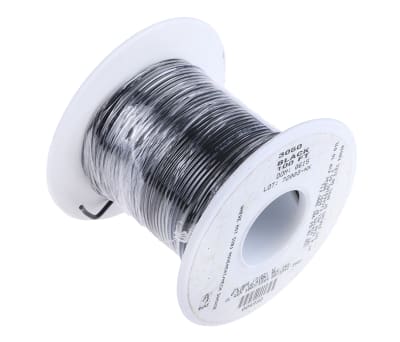 Product image for Wire 24 AWG PVC 300V UL1007 Black 30m