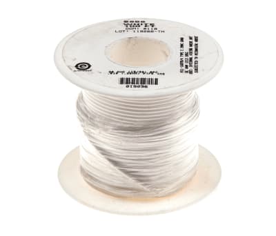 Product image for Wire 30AWG 600V UL1213 White 30m