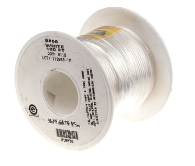 Product image for Wire 30AWG 600V UL1213 White 30m