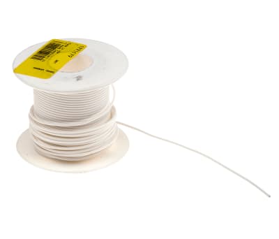 Product image for Wire 30AWG 600V UL1213 White 30m