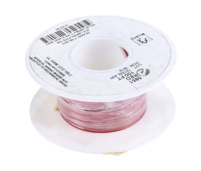 Product image for Wire 30AWG 600V UL1213 Red 30m