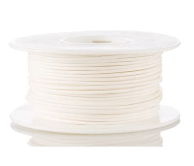 Product image for Wire 22AWG 600V UL1213 White 30m