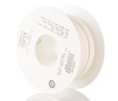 Product image for Wire 22AWG 600V UL1213 White 30m