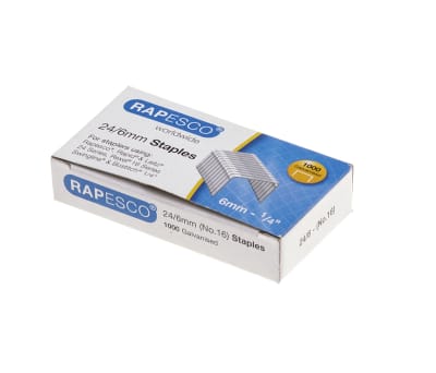 Product image for RAPESCO 24/6MM GALVANISED STAPLES BOX OF