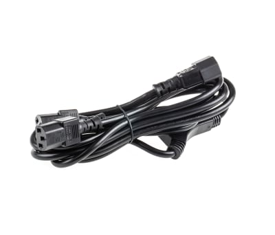 Product image for IEC C14 - C13 x (2) Y Cable H05VV-F 1.0m