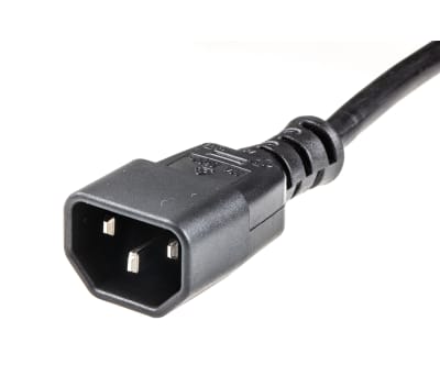 Product image for IEC C14 - C13 x (2) Y Cable H05VV-F 1.0m