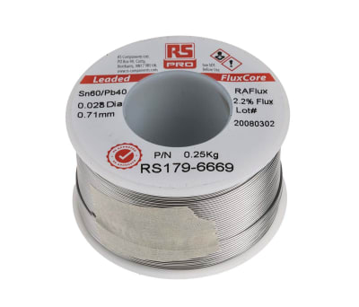 Product image for LEADED ROSIN SOLDER 0.7MM 250G