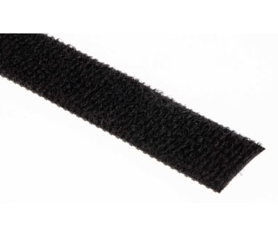 Product image for Black hook & loop reel,5m x 16mm reel