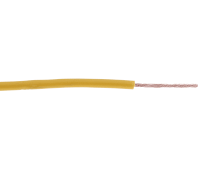 Product image for Yellow tri-rated cable 0.5mm 100m