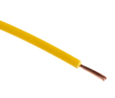 Product image for Yellow tri-rated cable 0.75mm 100m