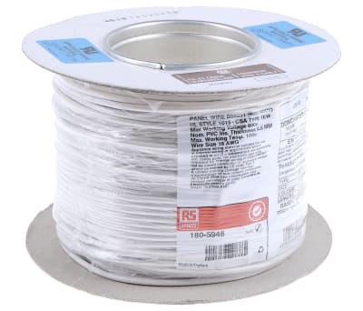 Product image for White tri-rated cable 1.5mm 100m