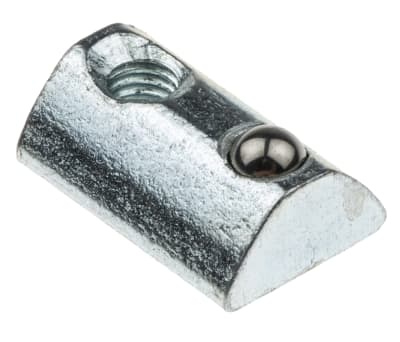 Product image for Roll-in T slot nut with spring loaded ba