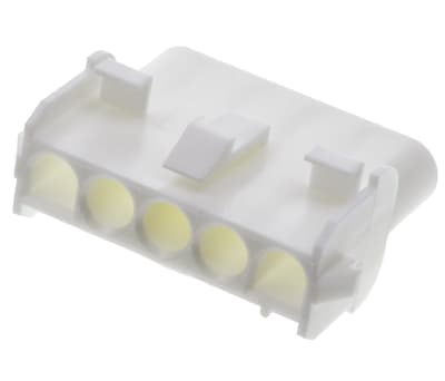 Product image for 5 way white receptacle housing