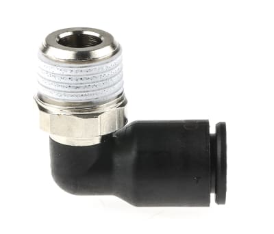 Product image for Male taper thread elbow fitting,R1/4x8mm