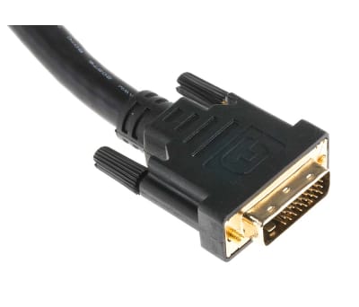 Product image for 10mtr DVI-D Dual Link 24+1 M-M Cable Bla