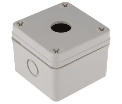 Product image for Pushbutton Enclosure, 1 Hole, Plastic, G