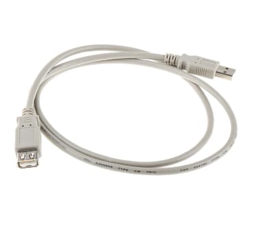 Product image for 1mtr USB 2.0 A M - A F Extension Cable -