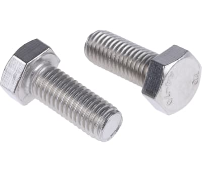 Product image for A4 s/steel hexagon set screw,M12x30mm