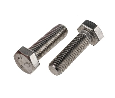 Product image for A4 s/steel hexagon set screw,M12x40mm