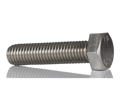 Product image for A4 s/steel hexagon set screw,M12x50mm
