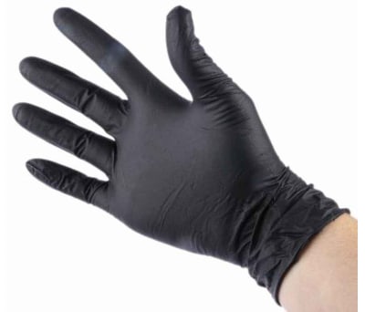 Product image for Powder Free Nitrile Gloves Black S