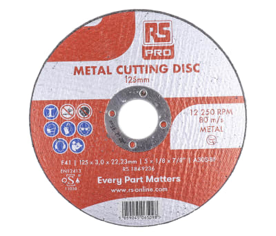 Product image for 115MM X 3.0MM X 22MM METAL CUTTING DISC