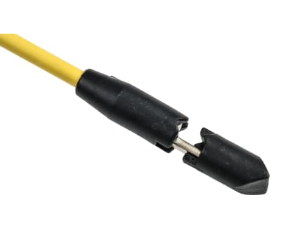 Product image for Hirschmann Test & Measurement 10A Black/Red Grabber Clip, 1kV Rating - 10mm Tip Size, 4mm Probe Socket Size