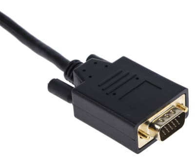 Product image for RS PRO 1080p DisplayPort to VGA Cable, Male to Male - 2m