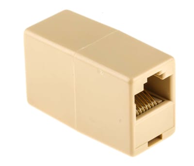 Product image for Beige 8way(1-8 pin)RJ45 rollover coupler