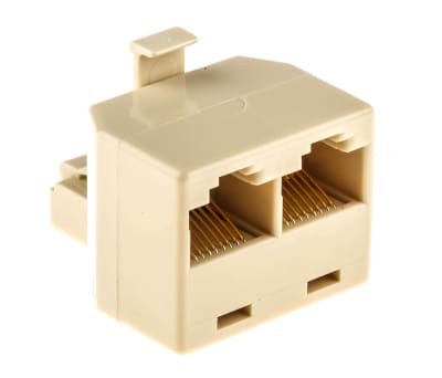 Product image for 8 way male to 2 female RJ45 adaptor