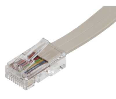 Product image for Beige 8 way RJ45 plug to skt extender,2m