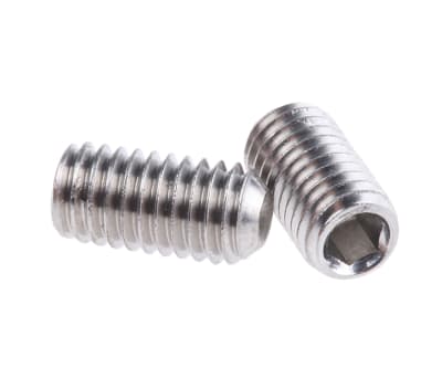 Product image for A4 s/steel hex socket set screw,M5x10mm