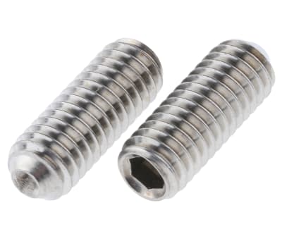 Product image for A4 s/steel hex socket set screw,M6x16mm