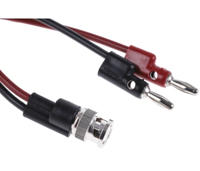 Product image for BNC MALE-4MM STACKABLE BANANA PLUG CABLE