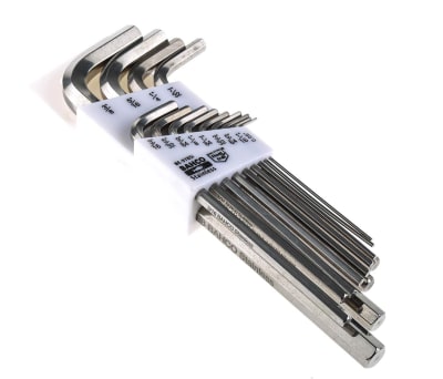 Product image for Bahco 13 pieces Hex Key Set,  L Shape 0.05in