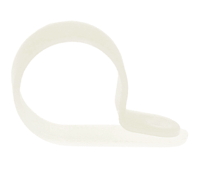 Product image for Natural Nylon P-clip, 20.5mm Bundle Dia