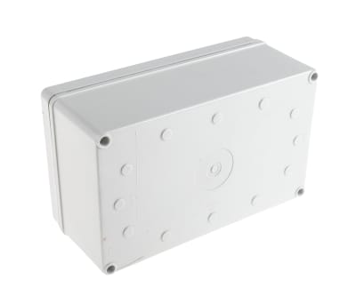 Product image for IP67 box with grey lid,230x140x95mm