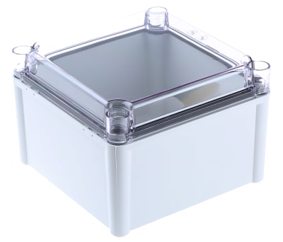 Product image for IP67 BOX TRANSPARENT LID,NOM.190X190X130