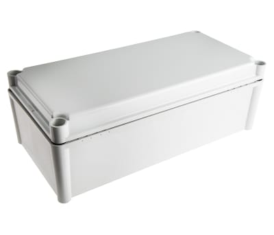 Product image for IP67 enclosure grey lid nom.380x190x130