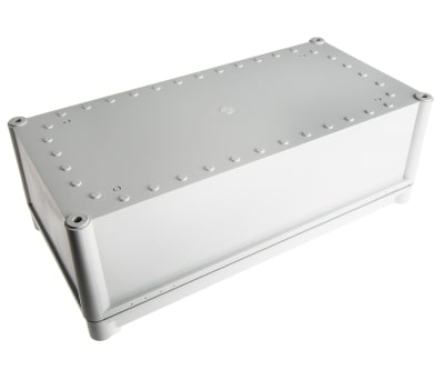 Product image for IP67 enclosure grey lid nom.380x190x130