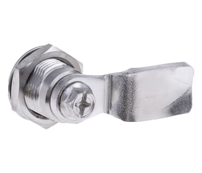 Product image for RS PRO Panel to Tongue Depth 26mm Stainless Steel Cabinet Lock