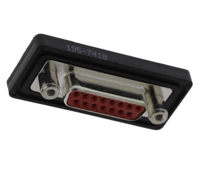 Product image for 15WAY WATERPROOF PANEL MOUNT D SOCKET,5A