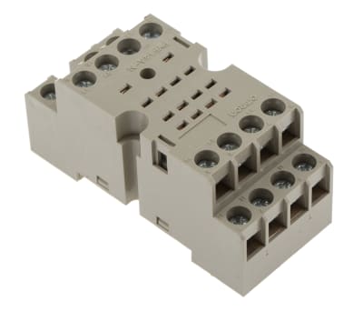 Product image for DIN rail mounting socket for 4PCO relay