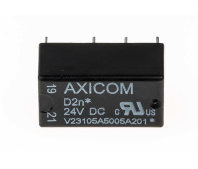 Product image for DPDT submin relay,3A 24Vdc coil 150mW