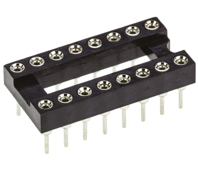 Product image for 16 WAY TURNED PIN DIL SOCKET,0.3IN PITCH