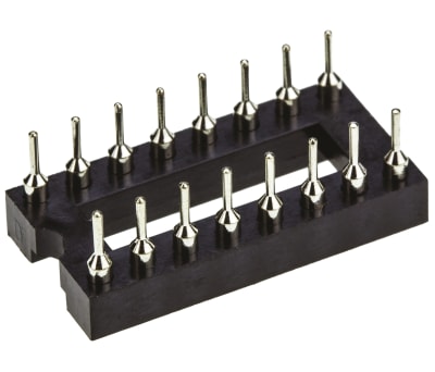 Product image for 16 WAY TURNED PIN DIL SOCKET,0.3IN PITCH